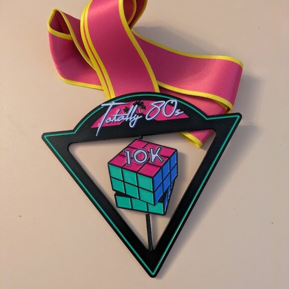 SET of THREE Virtual Race Medals (Rubik's Cube, New Years Resolutions, Bible) - Picture 2 of 5